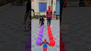 Balloon jumping dice game Who will win spiderman death insideout2 deadpool marvel [upl. by Hut]