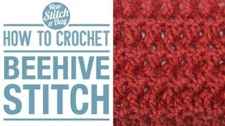 How to Crochet the Beehive Stitch [upl. by Bible]