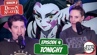 TANJIRO VS DAKI  Demon Slayer Season 2 Newlyweds Reaction  Ep 4 “Tonight” [upl. by Obau354]