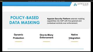 SAP Security Using Appsian for Dynamic SAP Data Masking  Mask Any Data Field in SAP [upl. by Monetta]