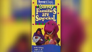 Barney Families are Special 1993  1995 VHS [upl. by Saffian]