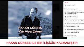 Hakan Gürses ile bir ilişiğim kalmamıştır Kamuoyunun bilgisine sunarım [upl. by Esinad]