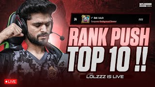 EVERY GAME 20 FINISH CHALLENGE  CONQUEROR RANK PUSH TO TOP 20  BGMI LIVE [upl. by Ruzich327]