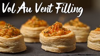 Vol Au Vent Filling  Cheesy Vol Au Vent Quick amp Simple Party Appetizer Recipe By Vanditas Kitchen [upl. by Alurta]