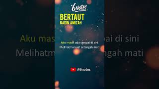 Bertaut  Nadin Amizah short2Karaoke version karaokebertaut [upl. by Eivad]