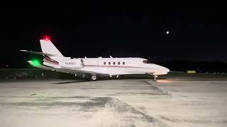 NetJets Cessna Citation Latitude takeoff from Chester County Airport [upl. by Naujaj]