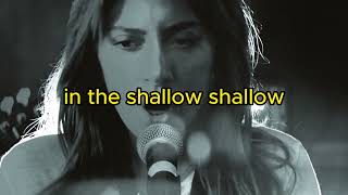 Lady Gaga Shallow Lyrics [upl. by Payson303]