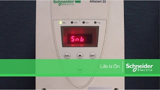 Troubleshooting SnbF Fault on Altistart 22  Schneider Electric Support [upl. by Smiga376]