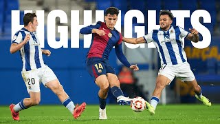 HIGHLIGHTS  1ª RFEF 2425  J8  Barça Atlètic 11 Sanse  Zubieta  Real Sociedad [upl. by Smitty]