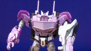 TRANSFORMERS PRIME BEAST HUNTERS CYBERVERSE SHOCKWAVE TOY REVIEW [upl. by Selij]