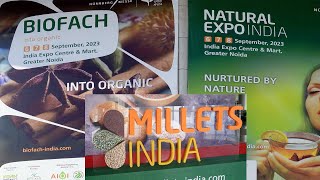 BIOFACH INDIA Full Tour  Organic industry in India  Millet Expo India [upl. by Auoz976]