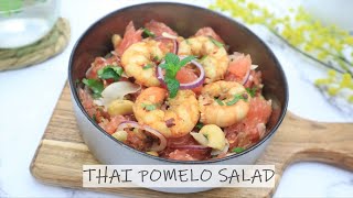 Thai Pomelo Salad  Thai Yum SomO Recipe  How TO Make Thai Pomelo Salad Thai Street Food pomelo [upl. by Trebled213]