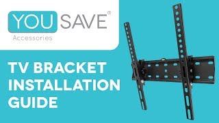 TV Wall Bracket Installation Guide  The Yousave Accessories Easy To Follow Wall Mount Tutorial [upl. by Issej]