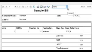 rdlc report in asp net cRdlc Invoice BillRDCL ReportASPNet Rdlc Report [upl. by Areema974]