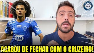 NEGÓCIO FECHADO CRUZEIRO TRAZ WILLIAN ARÃO PARA TOCA DA RAPOSA NOTÍCIAS DO CRUZEIRO HOJE [upl. by Adur418]