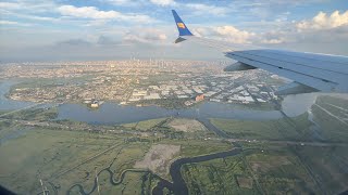 Newark New Jersey  Landing at Newark Liberty International Airport 2022 [upl. by Alecia]