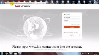 How to change the password of HikConnect account on web [upl. by Eive]