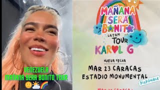 KAROL G YA ESTA EN VENEZUELA PARA SUS CONCIERTOS EN EL MONUMENTAL DE CARACAS 🌞⛅🌈 [upl. by Magnolia]