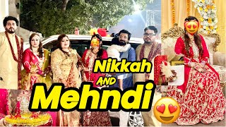 Bhai Ki Mehndi and Nikkah😍 Sb Ny Kiya Khoob Dance❤️ 3no Mamo’s Ny Dala Khoob Bhangra😍 [upl. by Obnukotalo]