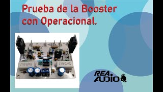 Prueba de Audio Booster Ampliable Con Operacional [upl. by Lednyk]