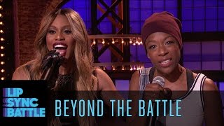 Beyond the Battle with Laverne Cox and Samira Wiley  Lip Sync Battle [upl. by Ineslta]