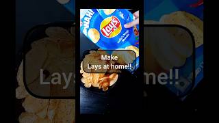 Lays Chips At home😃 Lays Blue Packet Chips Recipe 😋 food shorts tasty spicy layschips cooking [upl. by Sproul]