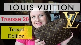 Louis Vuitton Trousse 28 Traveling to Europe [upl. by Pattie]