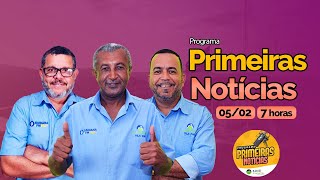 Primeiras Notícias 05022024  Diamantina FM  Ao Vivo 🎙️ DiamantinaFM95 Itaberaba [upl. by Ydolem756]