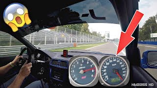 745HP Subaru Impreza EMBARRASS Porsches on Track  OnBoard  Monza  Speedo View [upl. by Kacie]