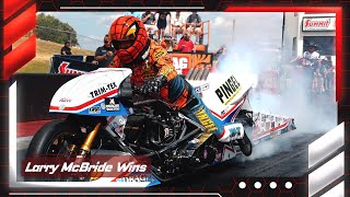 Larry McBride wins Top Fuel Motorcycle at the PlayNHRA Virginia Nationals [upl. by Aioj]