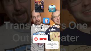 Transformers One Out of Theater Reaction P3 movie youtubeshorts shorts transformers [upl. by Llemej]