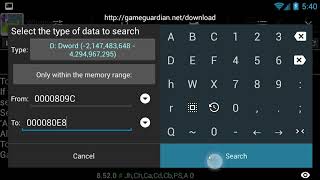 Edit all values in the address range  GameGuardian [upl. by Adnamor]