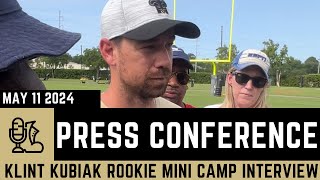 Klint Kubiak post practice interview Saints Mini Rookie Camp [upl. by Mcfarland]