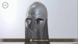 360 View of the Vendel Viking Helm forged by Windlass Steelcrafts [upl. by Westphal516]