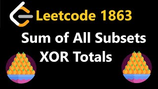 Sum of All Subsets XOR Total  Leetcode 1863  Python [upl. by Drofnas]