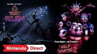 Five Nights at Freddy’s Help Wanted 2 amp Security Breach  Ruin – Nintendo Direct Partner Showcase [upl. by Alyac312]