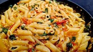 5Ingredient Tomato Basil Pasta Recipe  Quick amp Easy [upl. by Auqenat286]