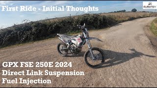 First Ride GPX 250E 2024 Direct Link Trail Bike [upl. by Atalie]