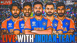 🔴 INDIA VS AUSTRALIA  T20I  REAL CRICKET 24 ROAD TO 5K ​ gaming​ [upl. by Hamachi]