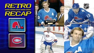 Lafleurs fitting farewell  Retro Recap  Nordiques vs Canadiens [upl. by Serrano]