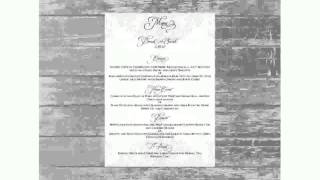 Wedding Reception Menu Template [upl. by Tresa345]