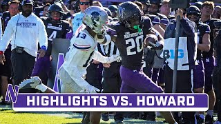 Howard at Northwestern  Highlights  Big Ten Football  Oct 7 2023 [upl. by Imyaj]