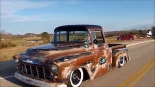 quotOil Slickquot Teaser 1956 Slammed Chevy Pickup Shop Truck Patina Hot Rod [upl. by Sandon]