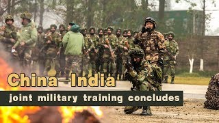 Live ChinaIndia joint military training concludes 中印联合反恐训练 [upl. by Oiliduab]