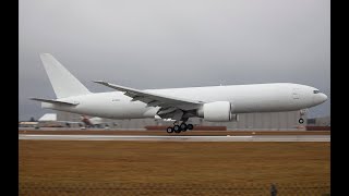 Rainy Kalitta 777F go around amp landing OSC [upl. by Rafael]