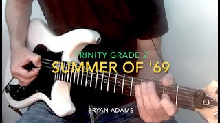 Trinity Guitar Grade 2 Summer Of 69 DEMO RockampPop [upl. by Dionisio]