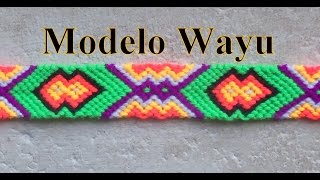 Pulsera de Hilo Modelo Wayu [upl. by Thurnau]