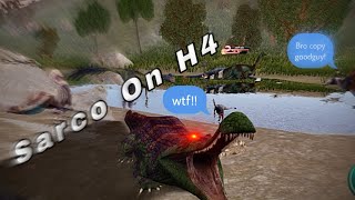 SURVIVING AS SARCOSUCHUS ON H4  THE CURSED ISLE 🔥🔥🔥🔥 [upl. by Selden]