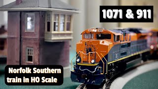 HO Scale films EP1  NS units 1071 amp 911 lead manifest [upl. by Chessy81]