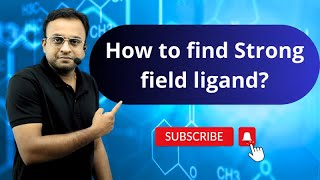 What is spectrochemical series  strong and weak field ligand [upl. by Seta]